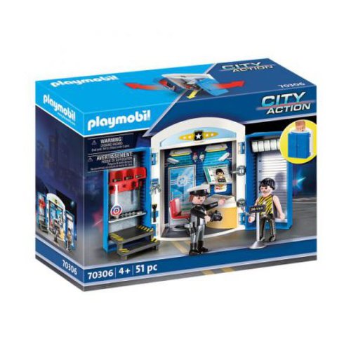 Playmobil - Cutie de joaca - statie de politie
