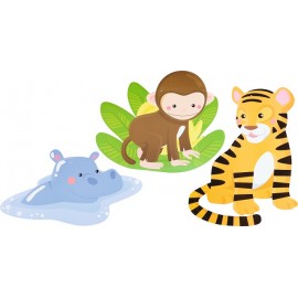 Moje Bambino - Decoratiuni pentru perete – safari – zoo