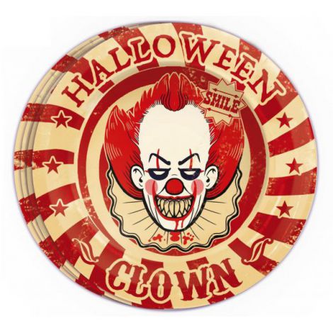 Widmann Italia - Farfurii clown horror 23 cm
