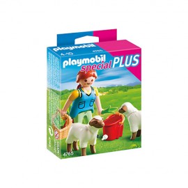 Playmobil - Femeie cu mancare pt oi