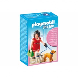 Playmobil - Femeie si catelusi