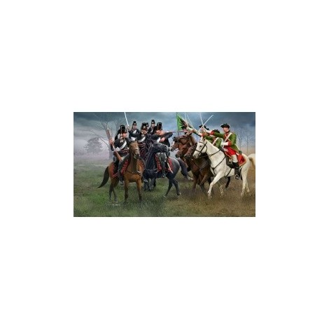 Figurine revell razboiul de sapte ani cavalerie austriaca si hussari prusaci rv2453