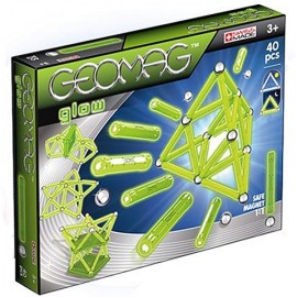Geomag Glow Fosforescent - Set magnetic 40 piese