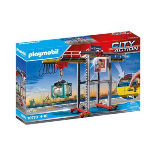 Macara de marfa cu container 70770 Playmobil