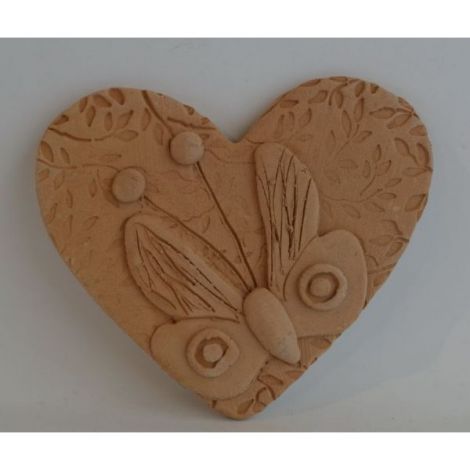 Magnet ceramica inima cu fluture