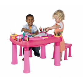 Keter - Masuta activitati cu 2 scaune - roz