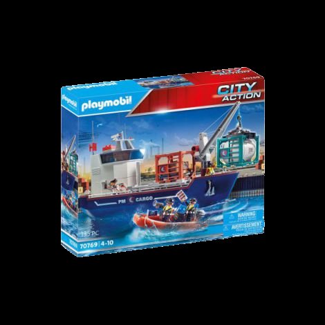 Playmobil - Nava de marfa cu barca