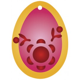 Ou din lemn de decorat 2D