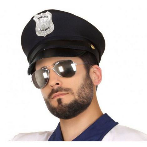Palarie politist neagra - marimea 140 cm