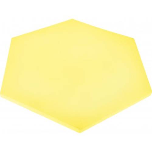 Panou hexagonal galben banana 20 mm pentru reducerea zgomotului in clasa