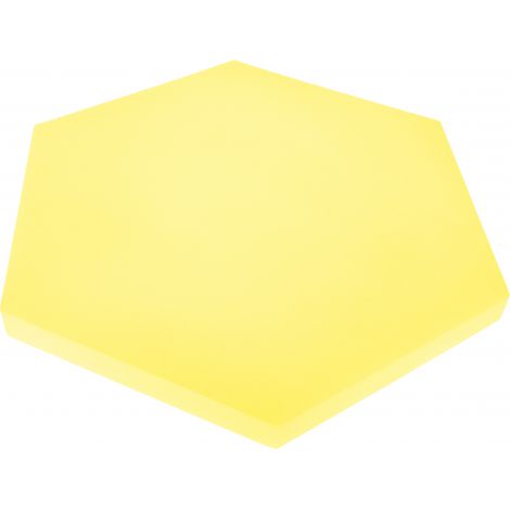 Panou hexagonal galben banana 50 mm pentru reducerea zgomotului in clasa