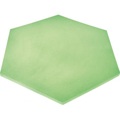 Panou hexagonal verde moss 20 mm pentru reducerea zgomotului in clasa