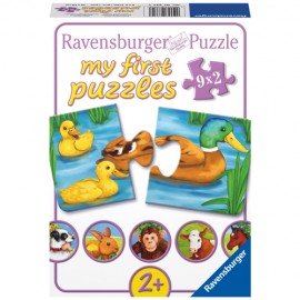 Ravensburger - Puzzle animale adorabile 9x2 piese