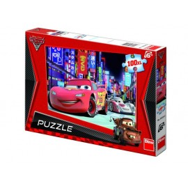 Puzzle cars - lightning mcqueen in tokyo (100 piese xl)