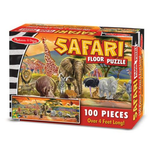 Puzzle de podea 100 piese, Safari, Melissa and Doug 2873
