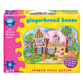 Orchard Toys - Puzzle de podea casuta de turta dulce (35 piese) gingerbread house