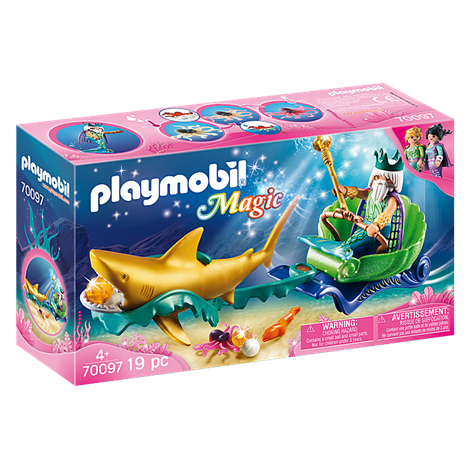 Playmobil - Regele marii cu trasura rechin