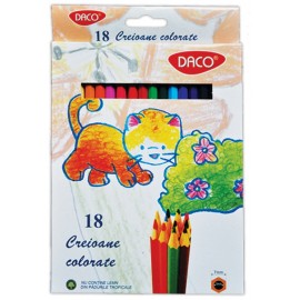 Set 18 creioane colorate hexagonale