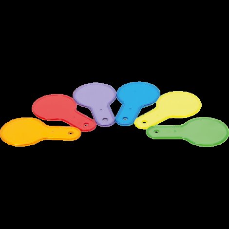 Set 6 palete translucide din plastic pentru predarea culorilor la gradinita