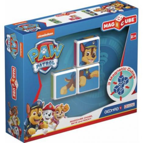 Geomag - Set constructie magnetic magicube paw patrol chase, skye si rocky