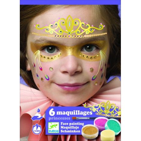 Set make-up, culori non alergice Djeco, prințese