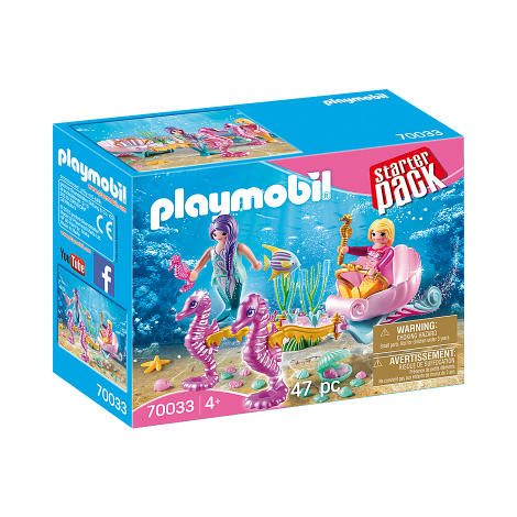 Playmobil - Set trasura cu caluti de mare