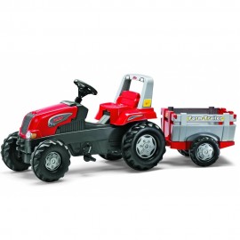 Rolly Toys - Tractor cu pedale si remorca - rolly junior