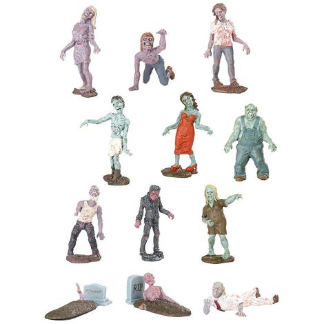 Safari Ltd. - Tub 12 figurine zombi