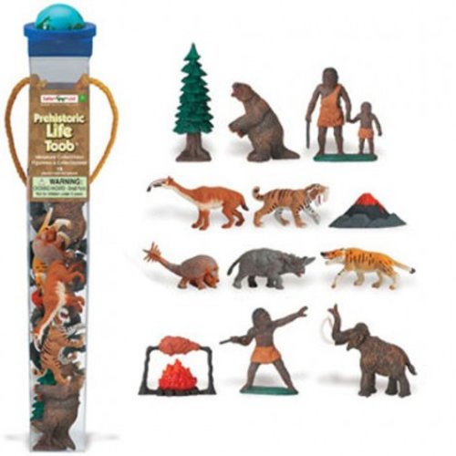 Safari Ltd. - Tub cu 12 figurine - viata preistorica