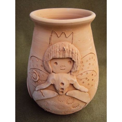 Altele - Vaza ceramica cu zana