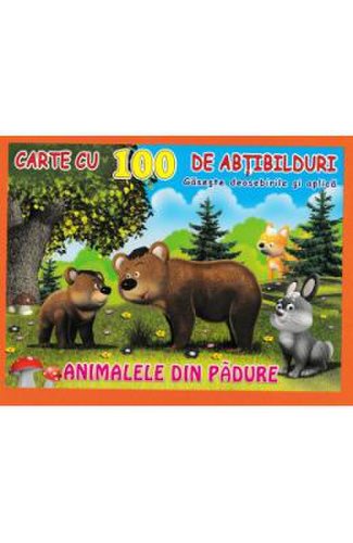 Animalele din padure - Carte cu 100 de abtibilduri