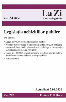* * * - Legislatia achizitiilor publice act. 7.01.2020