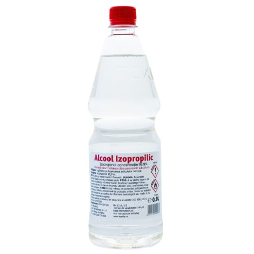 Alcool Izopropilic 99% 0,9L, bidon plastic 0,9 litri