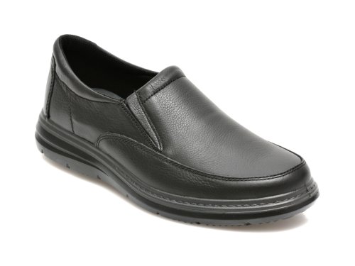 Pantofi IMAC negri, 801491, din piele naturala