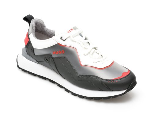 Pantofi sport HUGO BOSS negri, 501, din piele ecologica