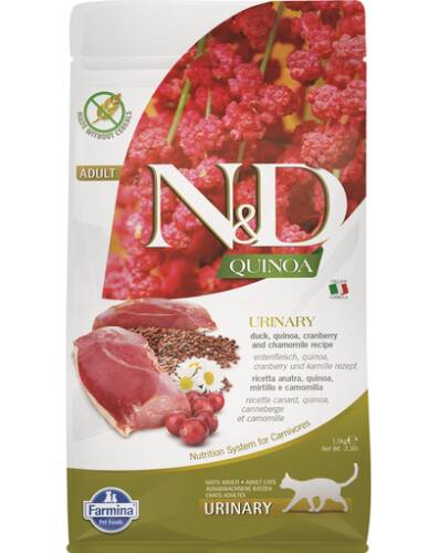 FARMINA N&D Quinoa Cat Urinary cu rață 5 kg