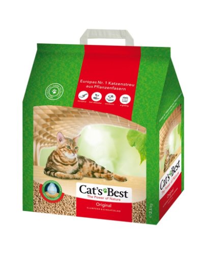 JRS Cat’s Best Original Eco Plus Asternut natural pentru litiera 5 L (2,1 kg) + lopatica pentru litiera GRATIS