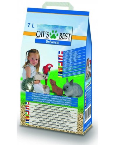 JRS Cat'S Best Universal Asternut igienic universal pentru pisici si alte animale de companie 7L (4 kg) + lopatica pentru litiera GRATIS