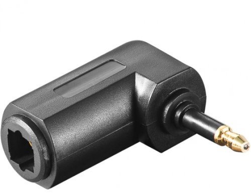 Adaptor audio digital optic Toslink la mini Toslink 3.5mm unghi