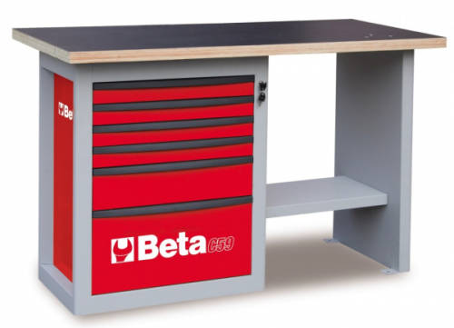 Beta - Banc de lucru cu 6 sertare c59c