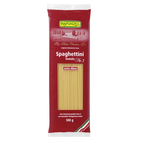 Spaghetti Semola extra subtiri 500gr Rapunzel