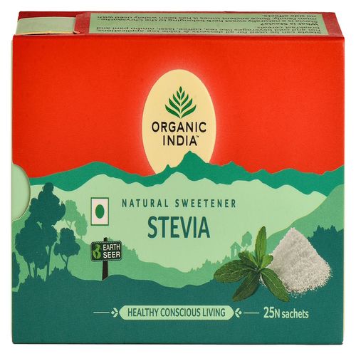Stevia 25 plicuri | Hipocaloric & Fara Zahar | Organic India