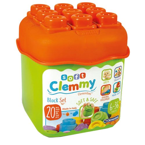 Cutie 20 piese cuburi constructie moi Clementoni Clemy