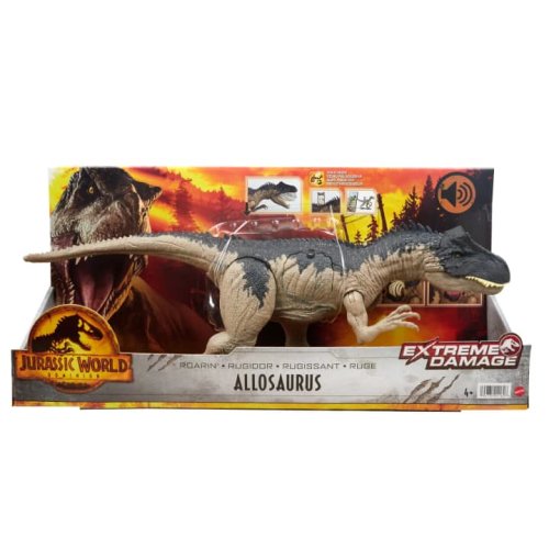 Dinozaur interactiv Jurassic World Extreme Damage Allosaurus 44.5 cm