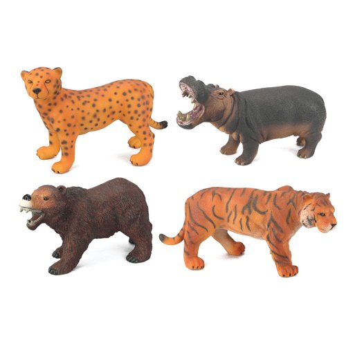 Jucarie animal salbatic cu sunete Tigru, Urs, Hipopotam