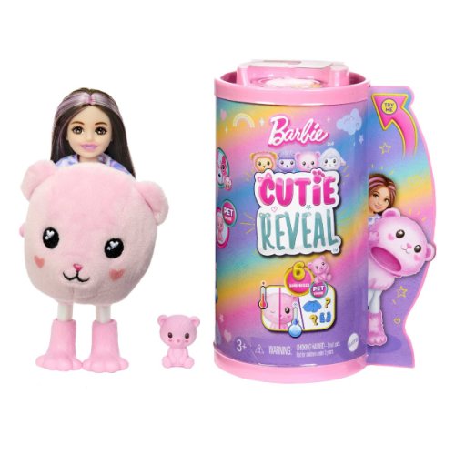 Mattel - Papusa barbie chelsea cutie reveal ursulet