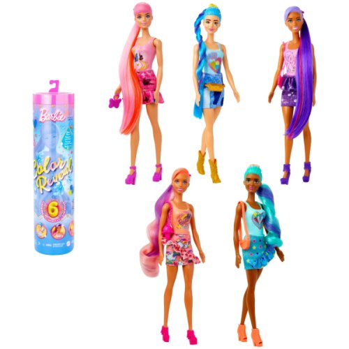Mattel - Papusa barbie color reveal totally denim