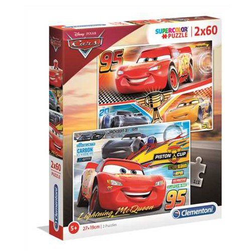 Puzzle 2 x 60 piese Clementoni Cars 3 7131