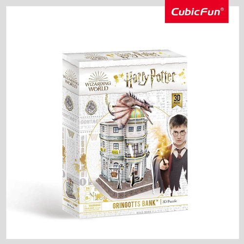 Puzzle 3d Cubic Fun Harry Potter Banca Gringotts 74 piese