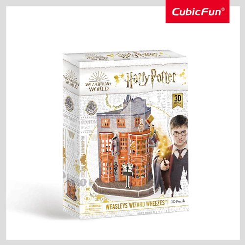 Puzzle 3d Cubic Fun Harry Potter magazinul de trucuri al fratilor Weasley 62 piese